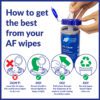 How to use AF anti-static wipes.