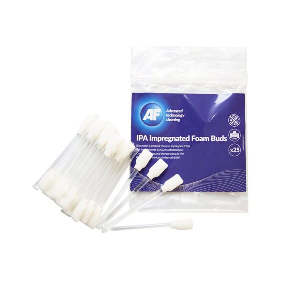 Foambuds - IPA Cleaning Solution Foam Buds - x25 FBUIPA25 tampons désinfectants hygiéniques jetables.