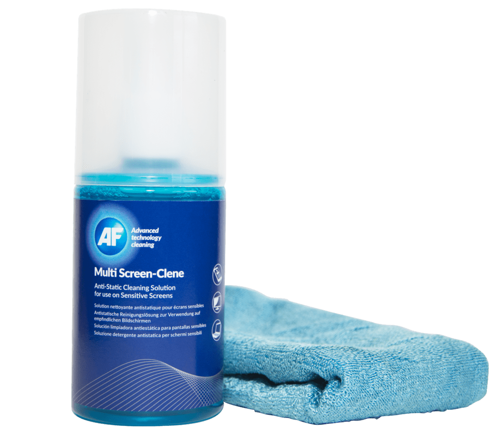 MultiScreen Clene Gentle Screen Cleaning Solution & Large Microfibre