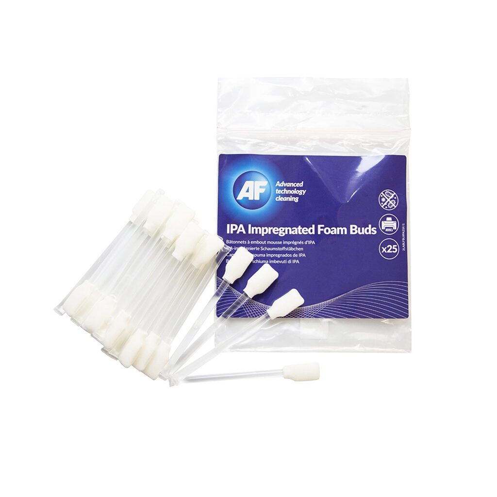 Foambuds - IPA Cleaning Solution Foam Buds - x25 FBUIPA25 tampons désinfectants hygiéniques jetables.