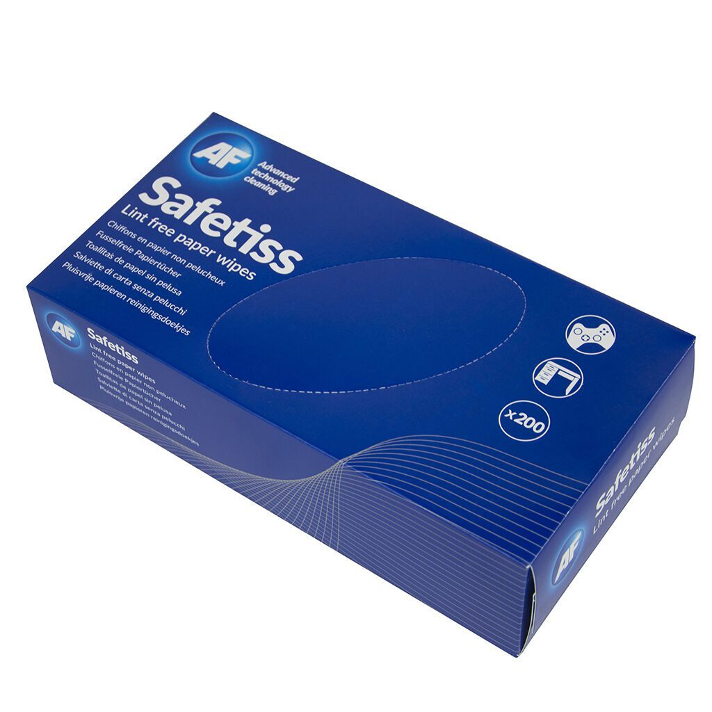 A Safetiss - Lingettes en papier non pelucheuses - x200 STI200 sur fond blanc.